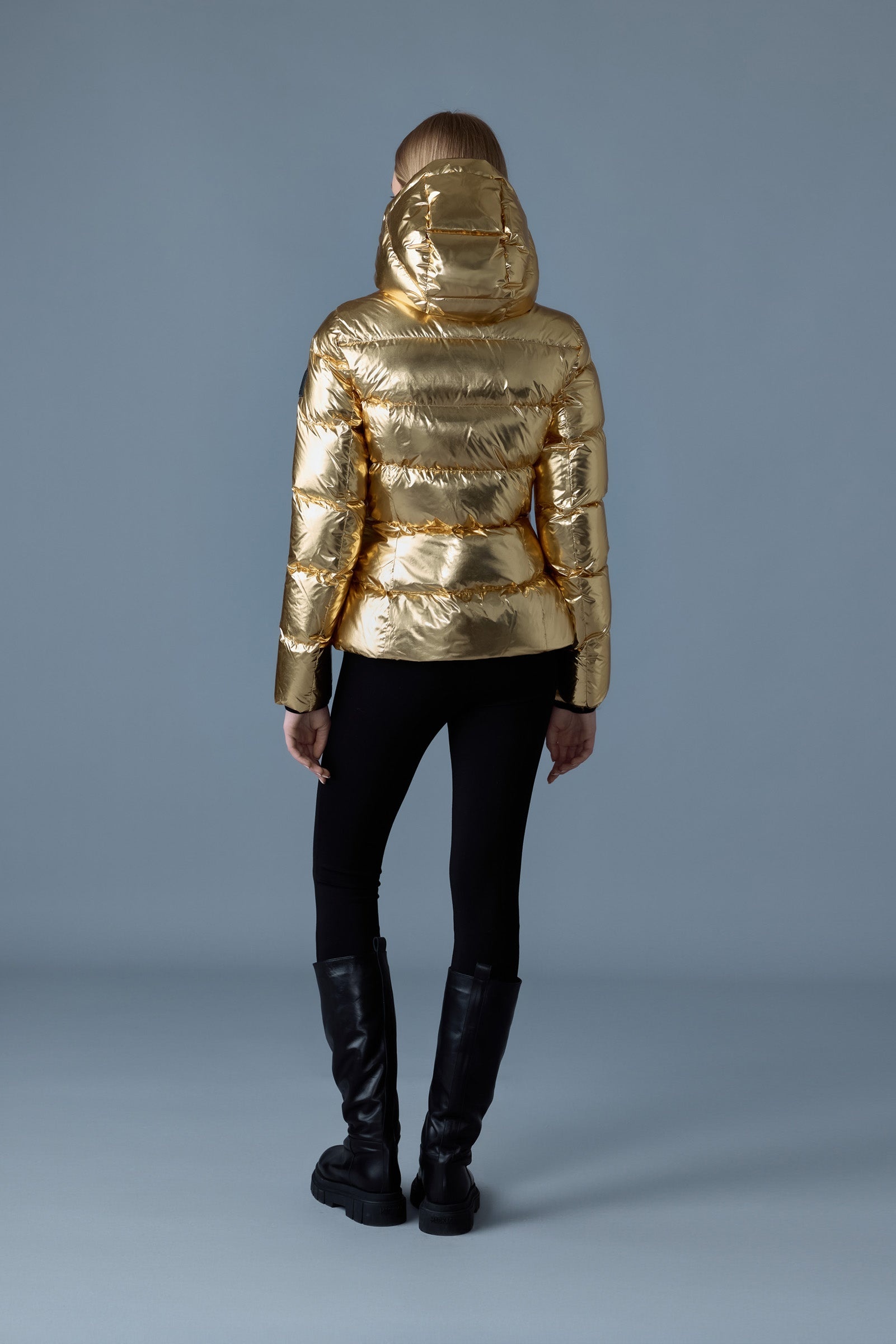 MADALYN-M Metallic laminate down jacket - 4