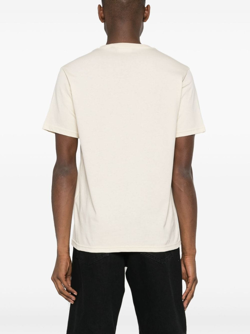 logo-embroidered cotton T-shirt 4