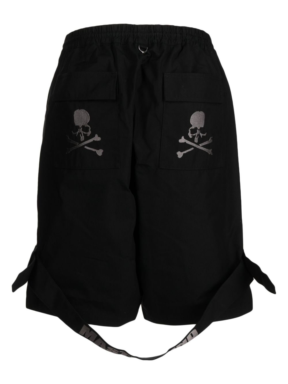 skull-embroidered bermuda shorts - 2