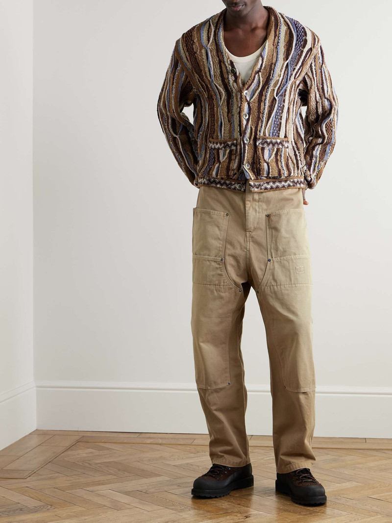 Kapital Katsuragi Wide-Leg Panelled Cotton-Twill Drawstring Trousers outlook