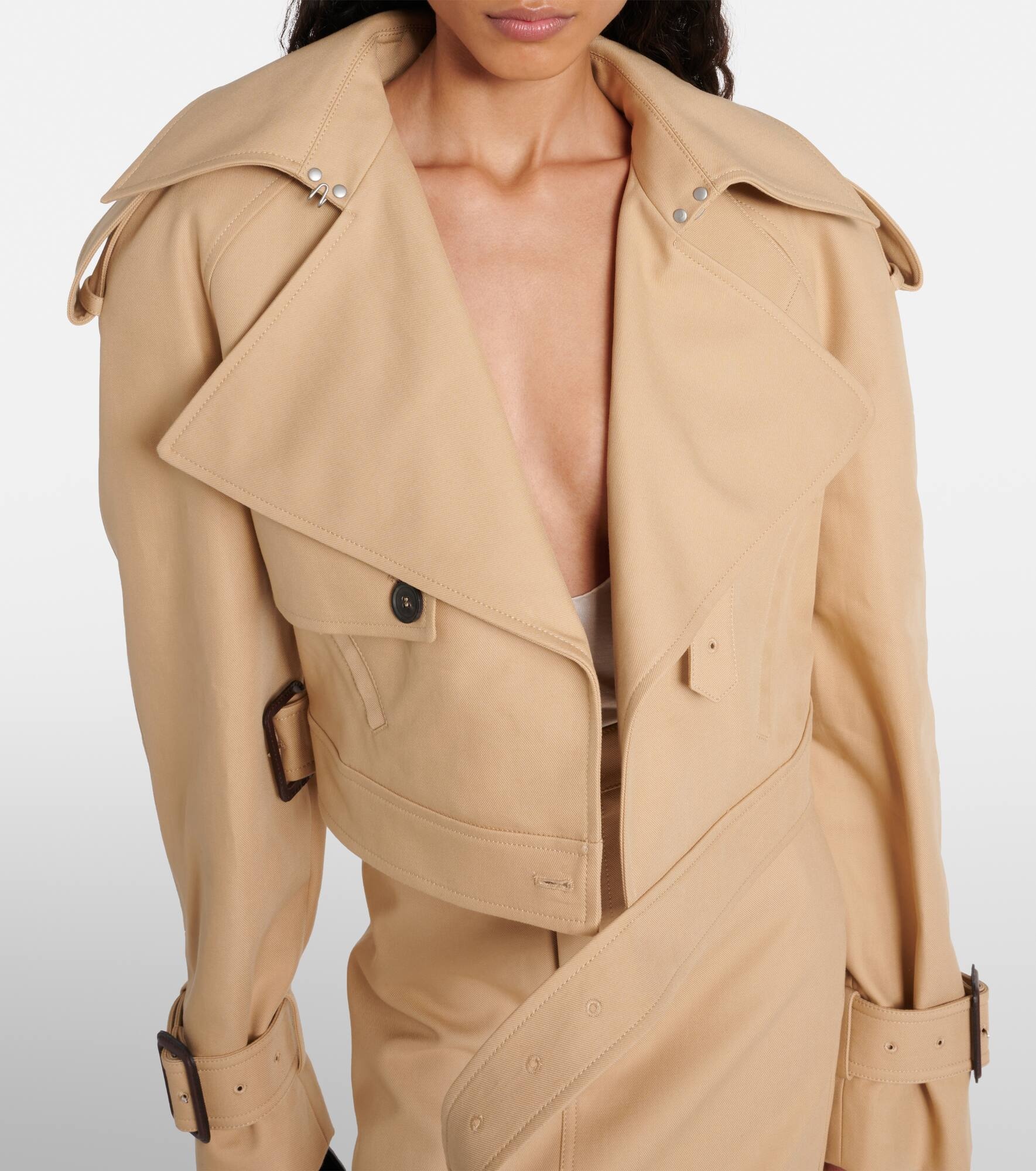Cropped cotton jacket - 7