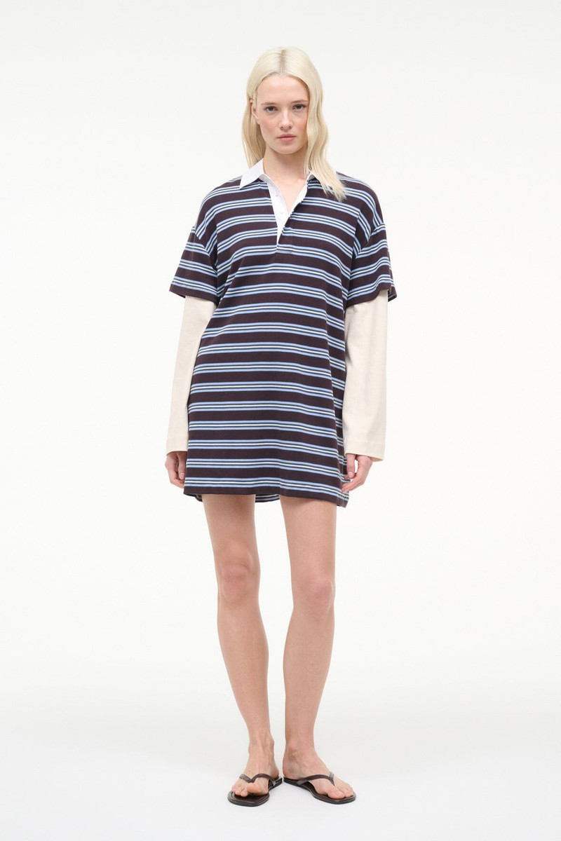 STAUD IVAR DRESS REDONDO STRIPE 3