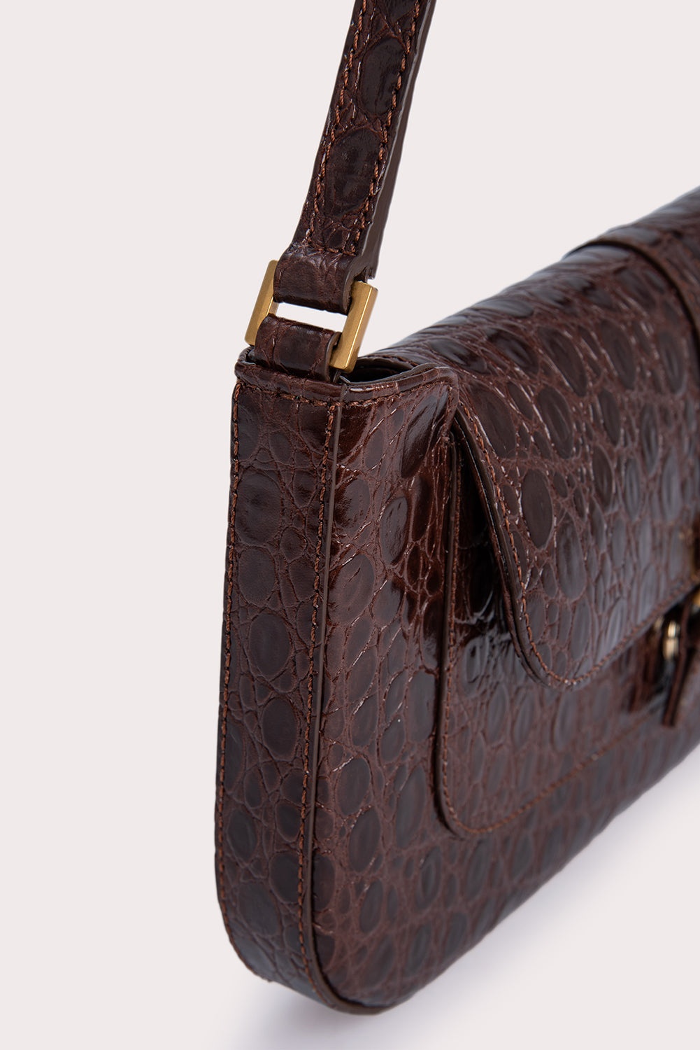 MIRANDA SEQUOIA CIRCULAR CROCO EMBOSSED LEATHER - 3