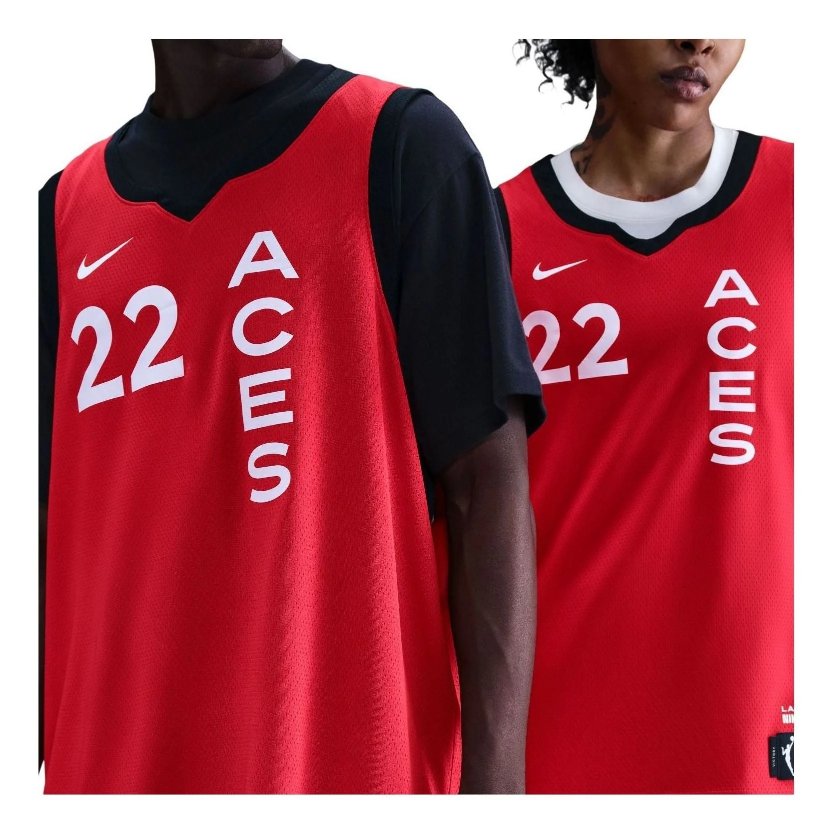 Nike A'ja Wilson Las Vegas Aces 2024 Rebel Edition Dri-FIT WNBA Victory Jersey 'University Red' HQ85 - 1