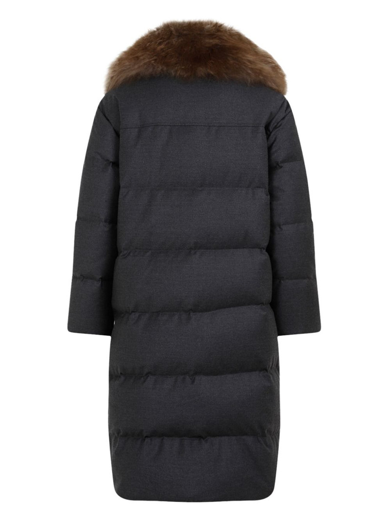 Yves Salomon quilted coat outlook