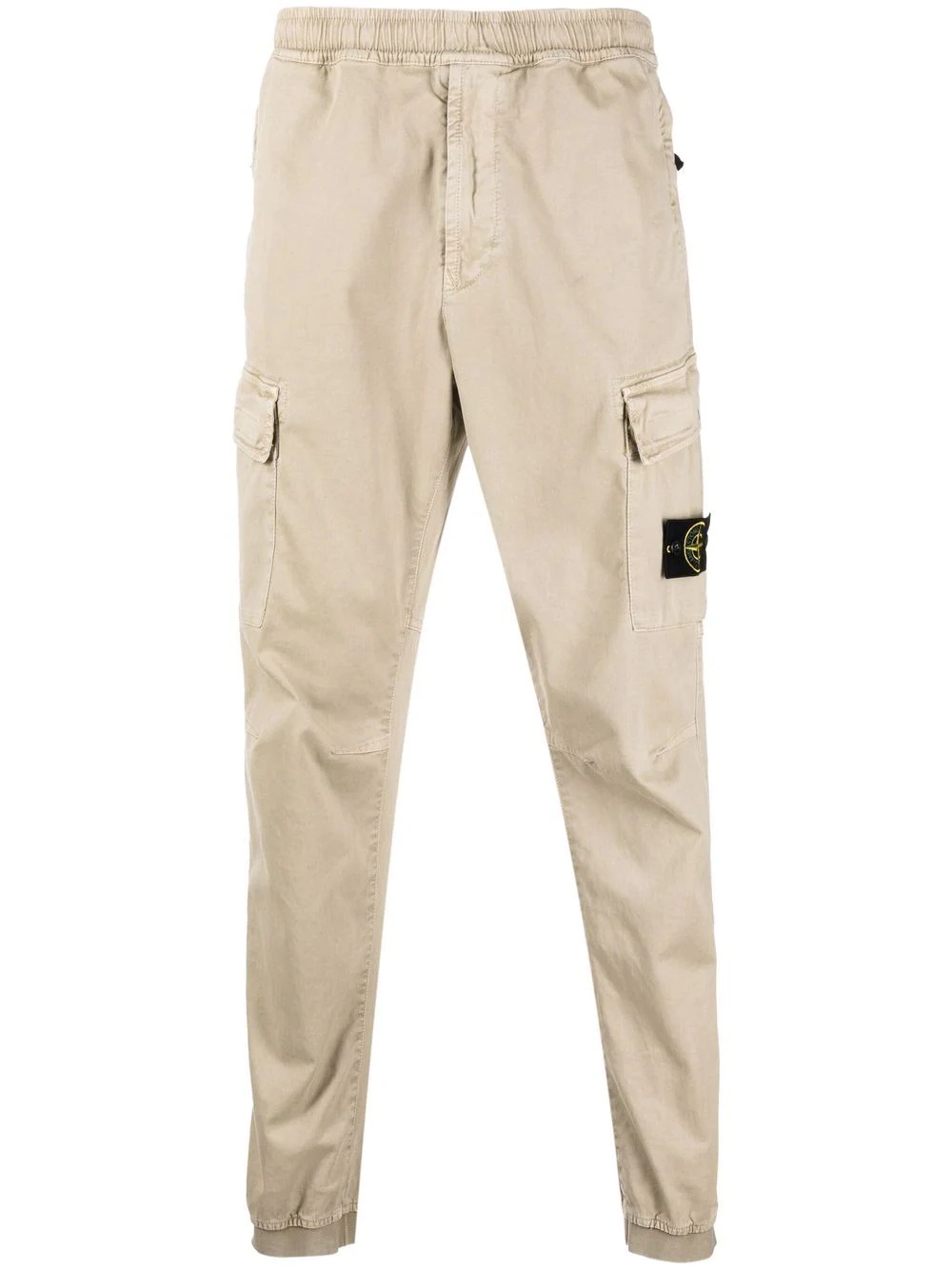 compass badge cargo trousers - 1