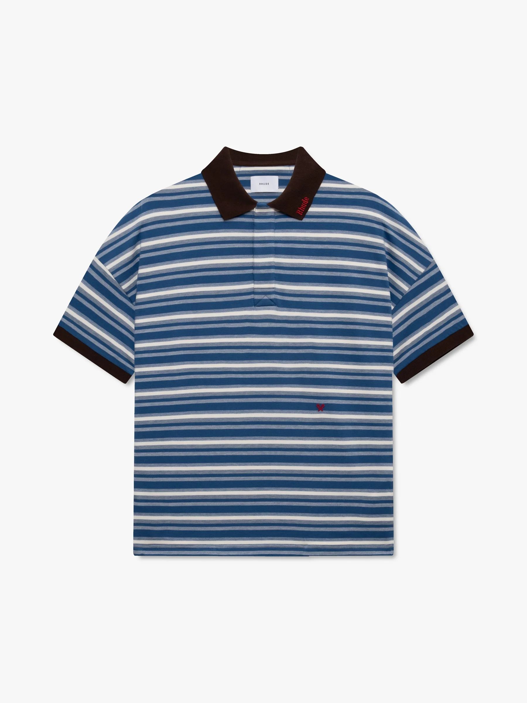 FONTAINE STRIPED SS POLO SHIRT - 1
