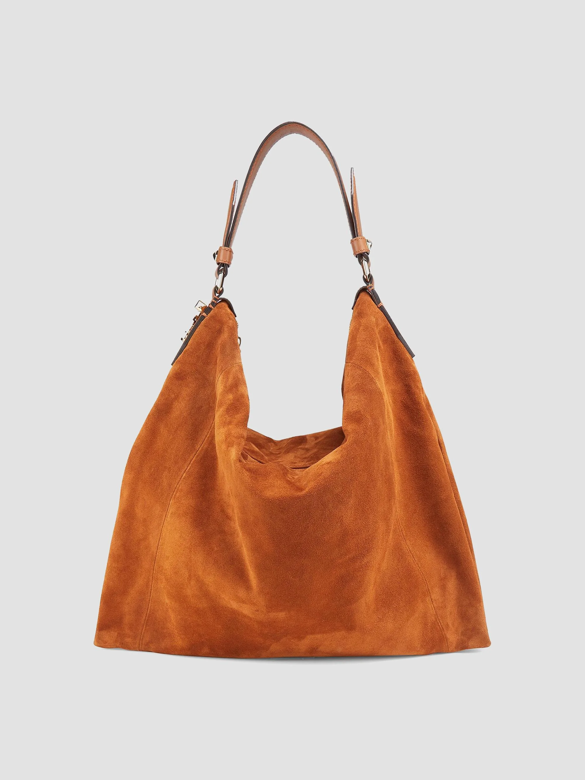 Women's Ana Suede Hobo Bag - Tan Gold - 1