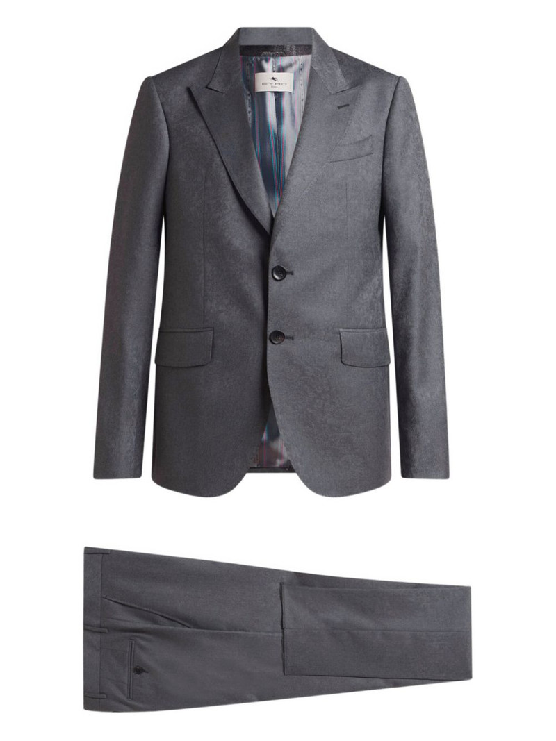 floral paisley single-breasted suit 1