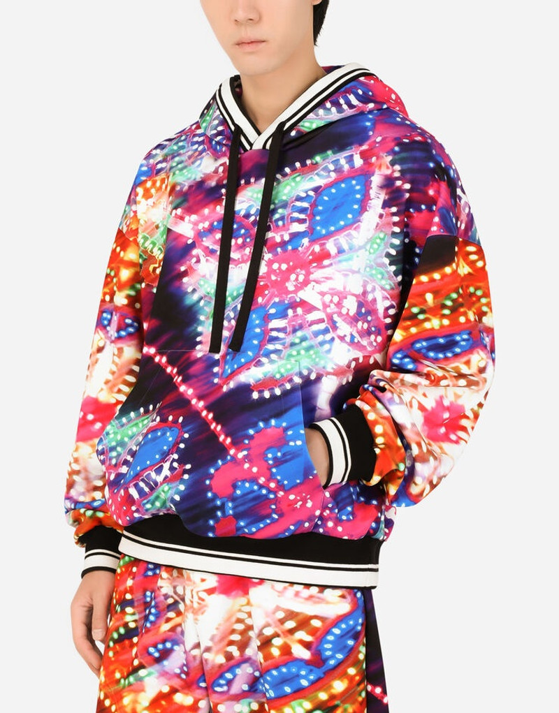 Illumination-print hoody with DG logo 4