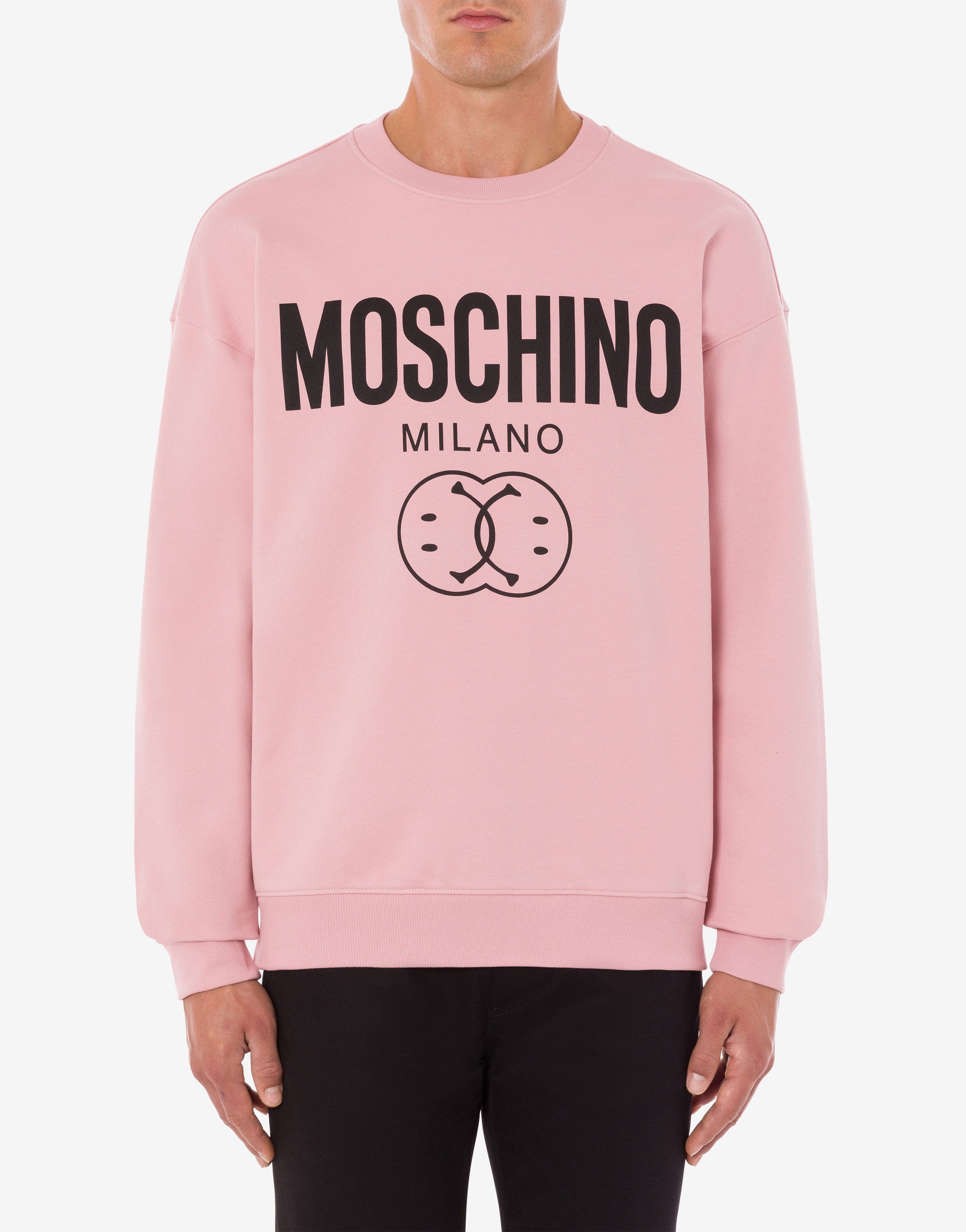 DOUBLE SMILEY® LOGO ORGANIC COTTON SWEATSHIRT - 2