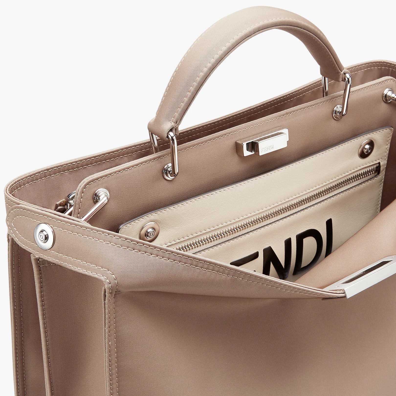 Beige nylon bag - 6
