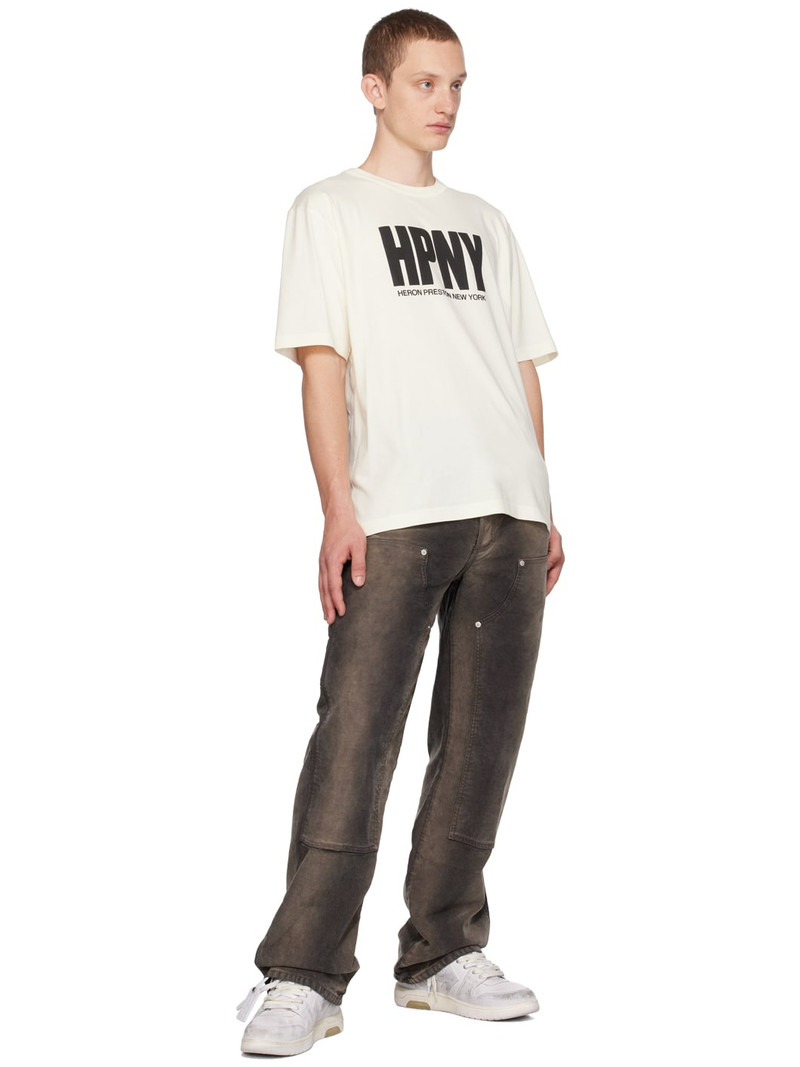 Heron Preston 로고 인쇄 면 T 셔츠 outlook
