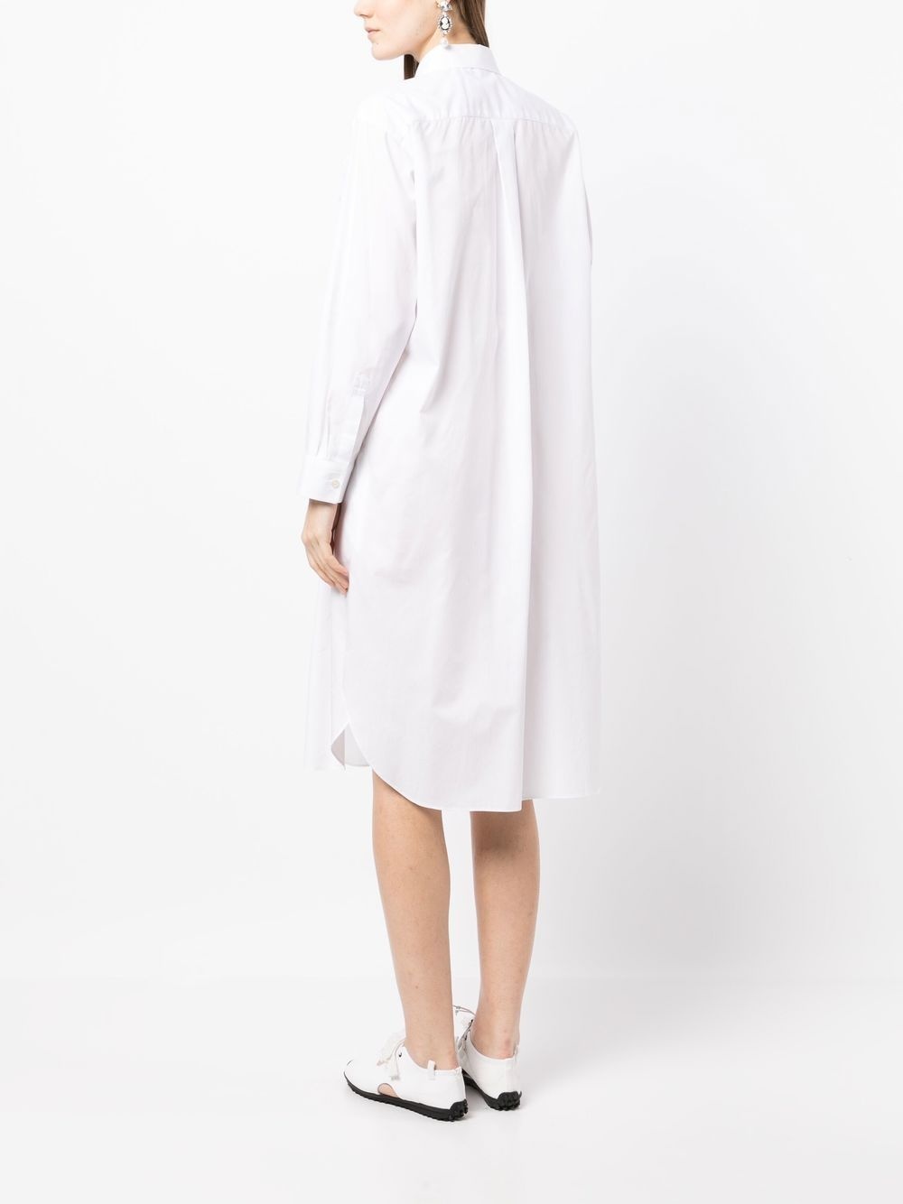 pleat-ruffled detail shirt detail - 4