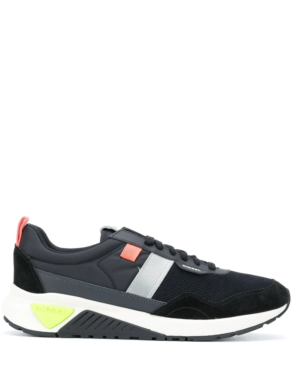 colour-block panel sneakers - 1