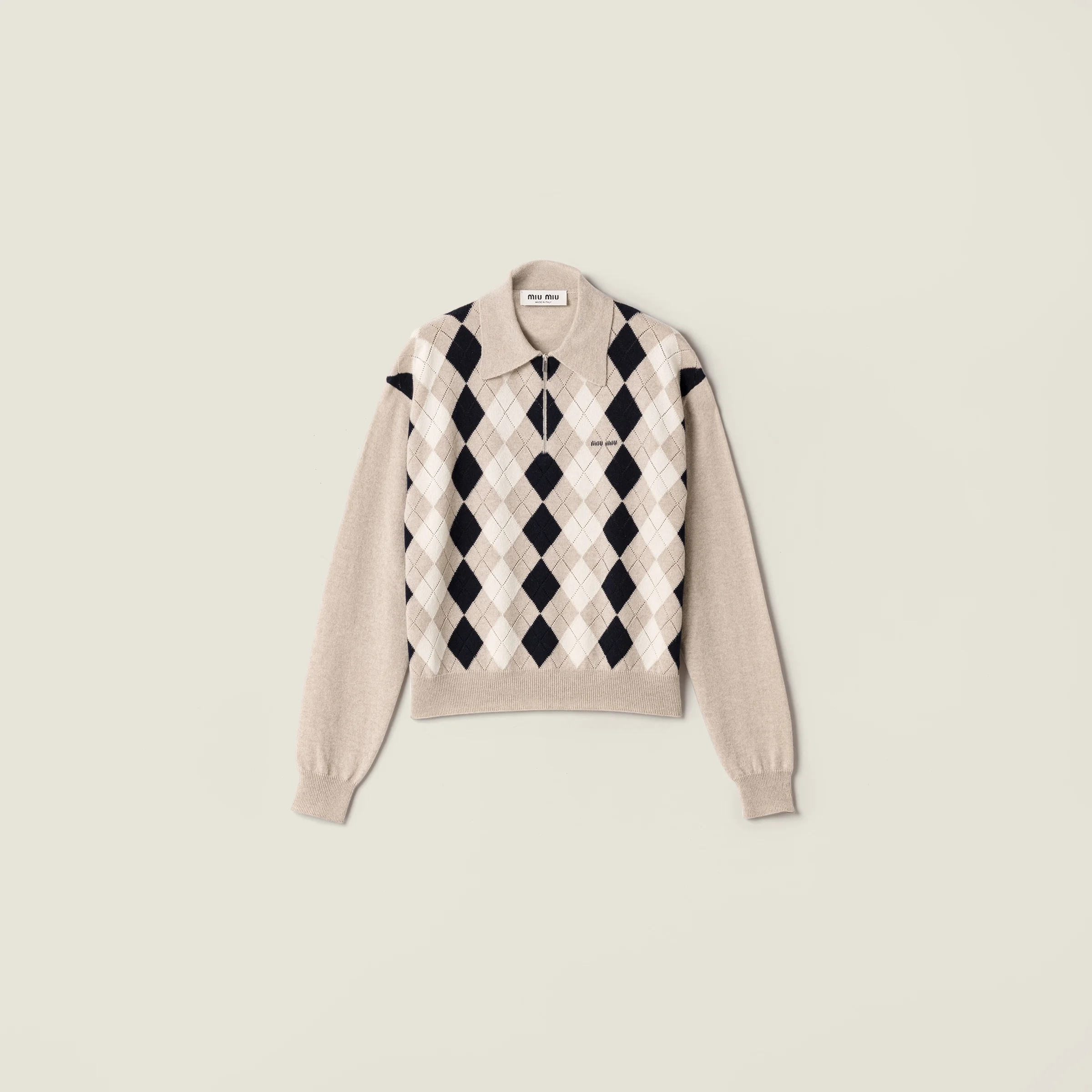 Cashmere polo sweater - 1