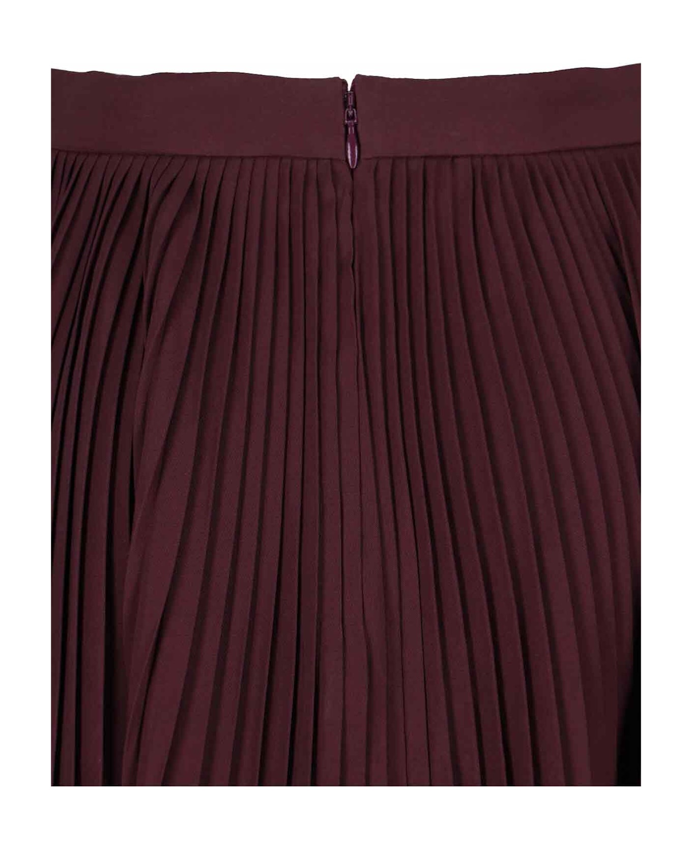 Asymmetrical Pleated Midi Skirt - 4