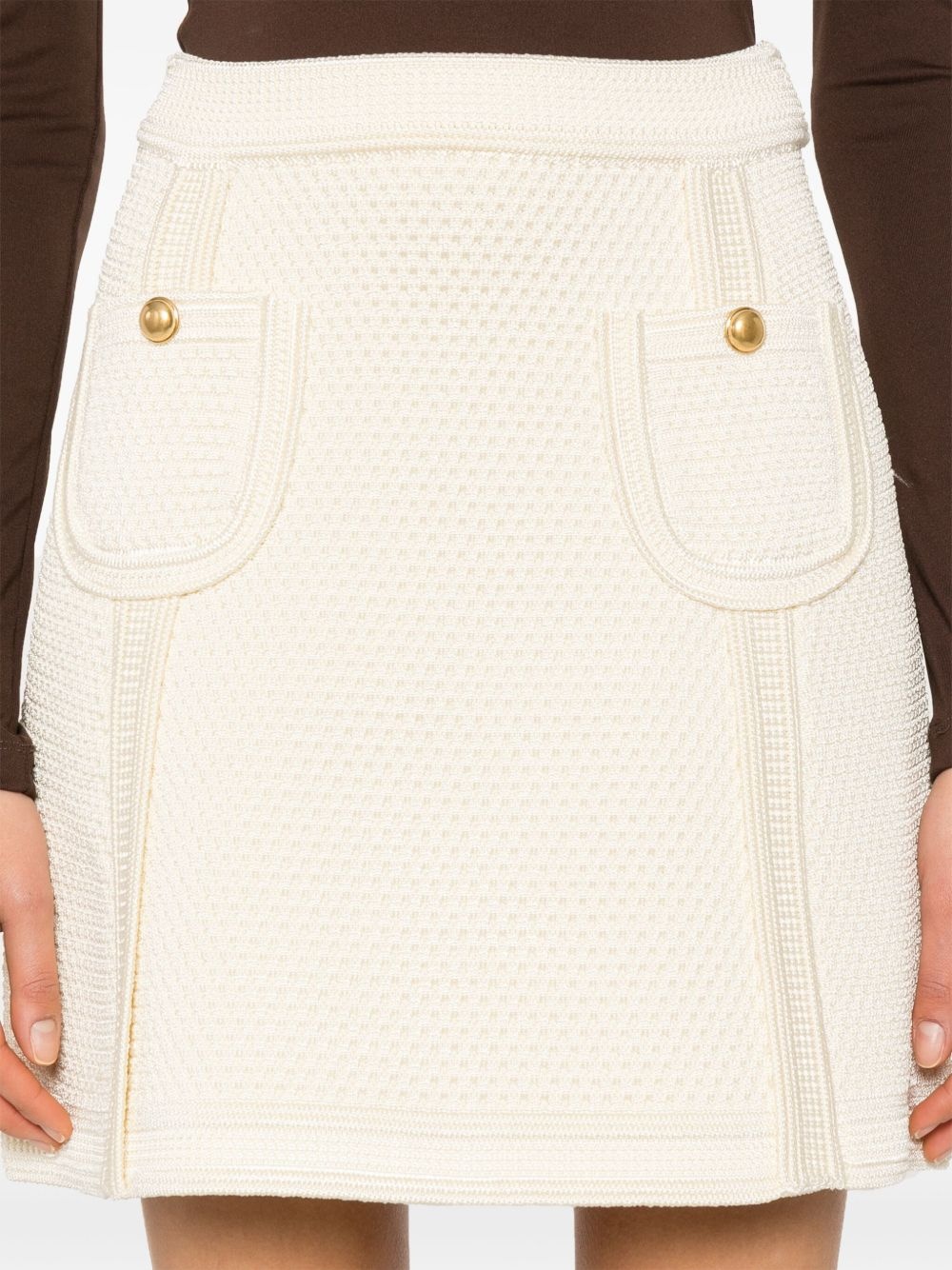 patch-pockets mini skirt - 5