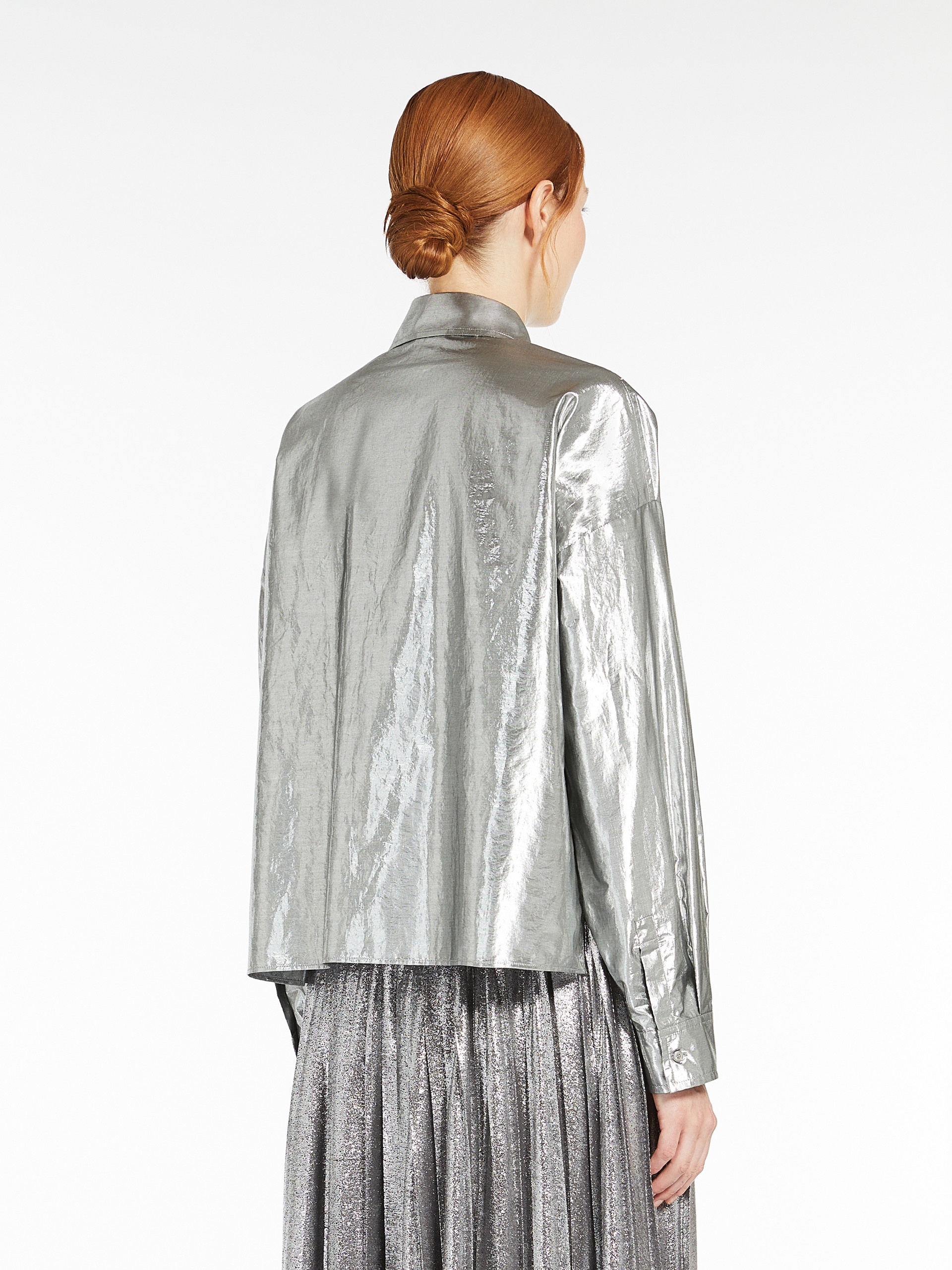 ALDENO Lamé cotton shirt - 4