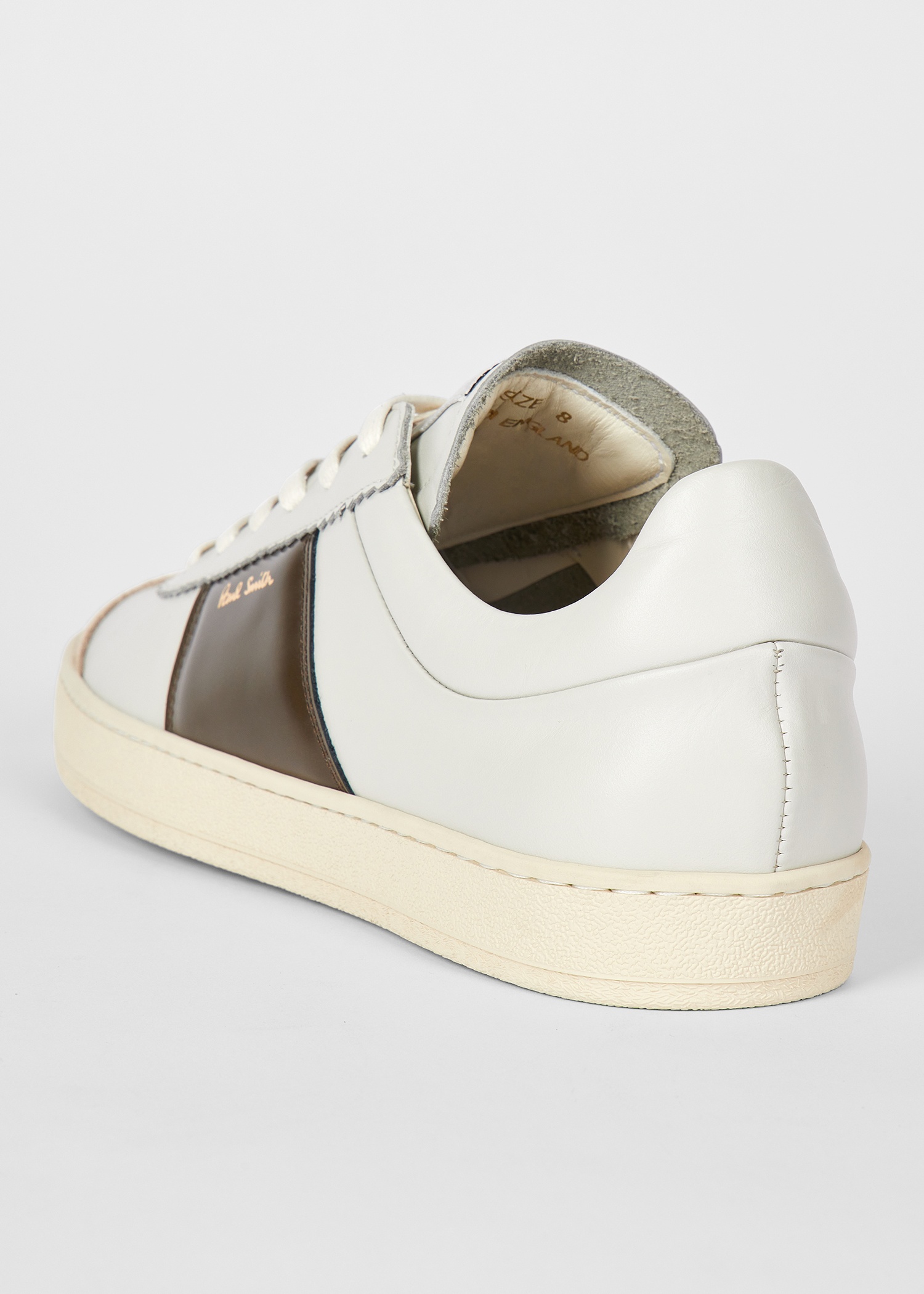 Ecru Leather 'Foley' Trainers - 3