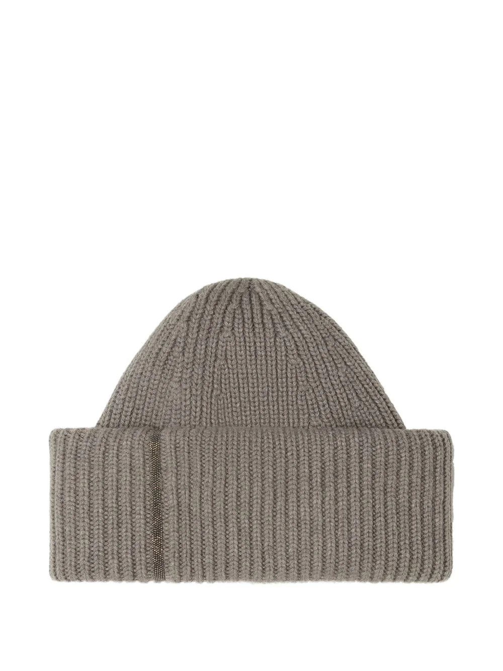 ribbed-knit beanie hat - 1