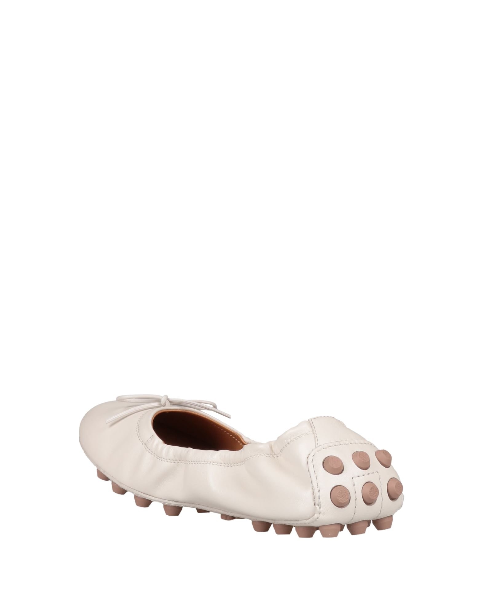 Cream Women's Ballet Flats - 3