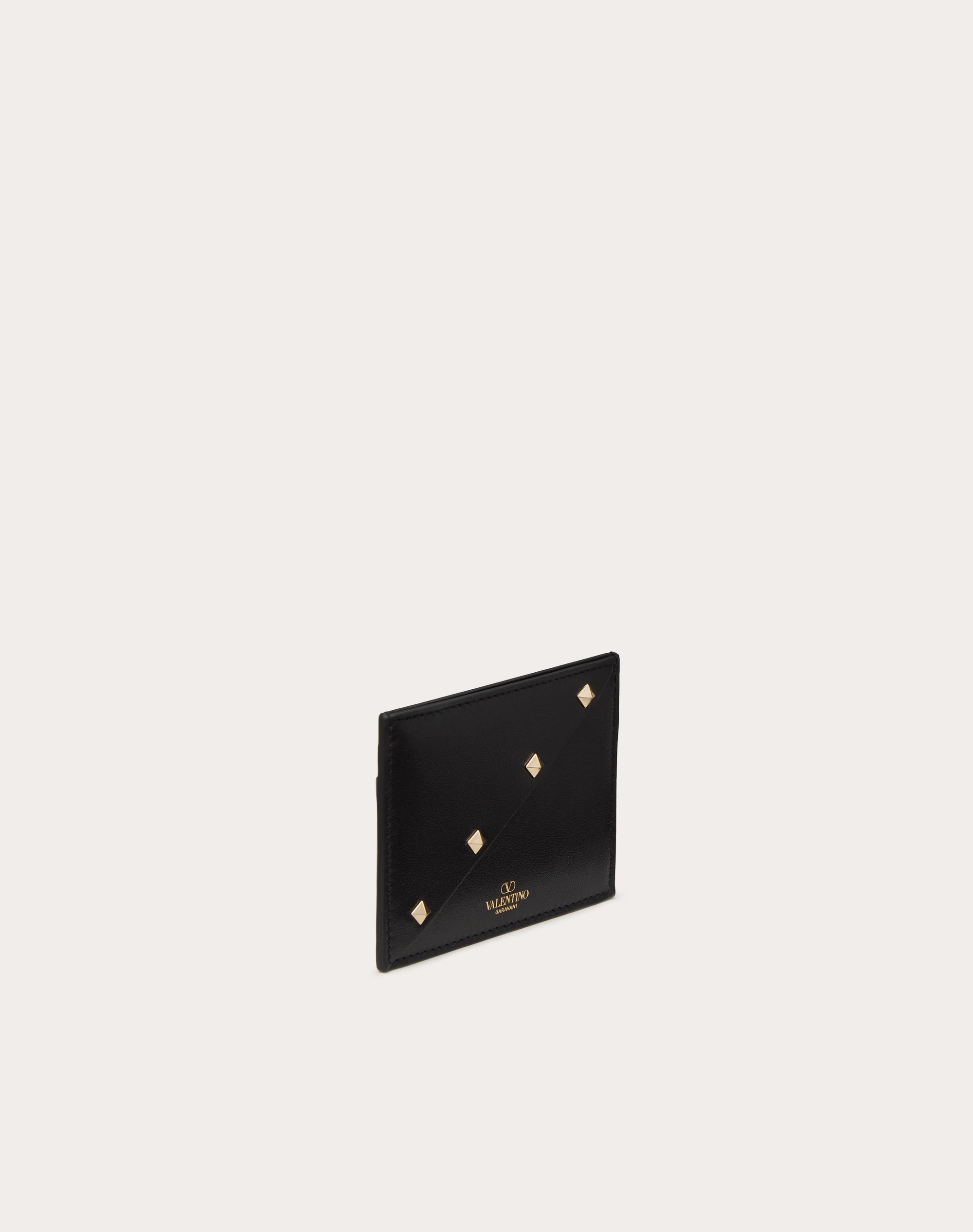 VALENTINO GARAVANI ROCKSTUD WISPY CARDHOLDER IN CALFSKIN - 4