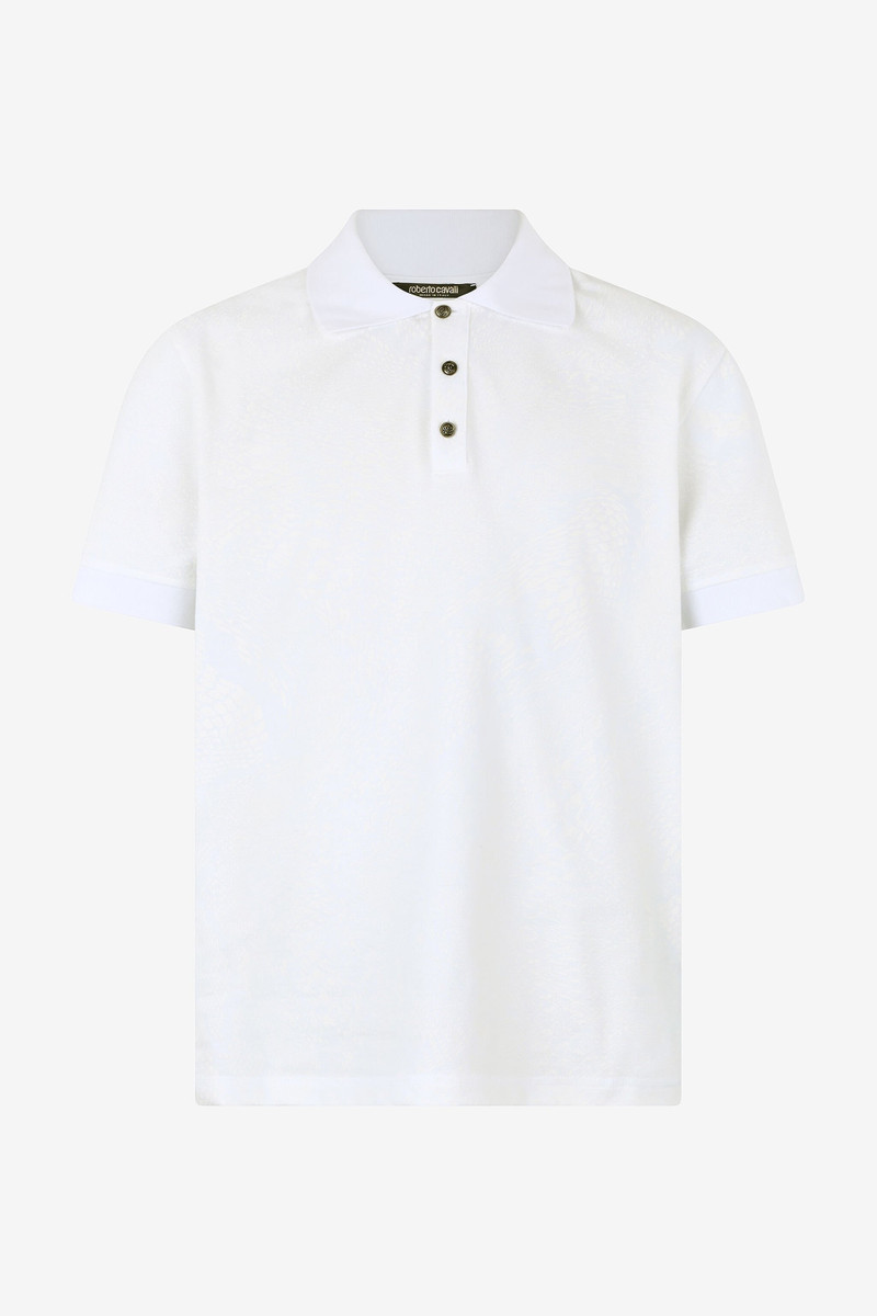Snake Scale-Print Polo 1