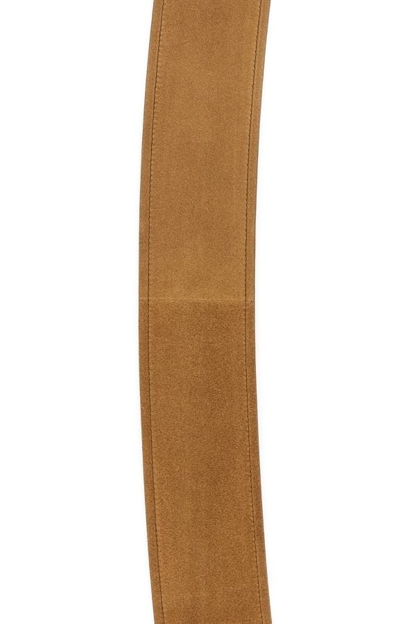 ベルト Miu Miu Camel Suede Belt Miu Miu Runway Wide Suede Belt In Neutral | ModeSens