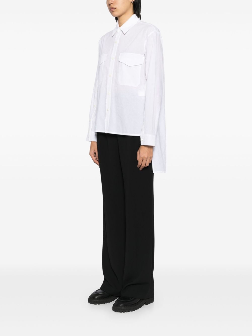 crease-effect shirt - 3