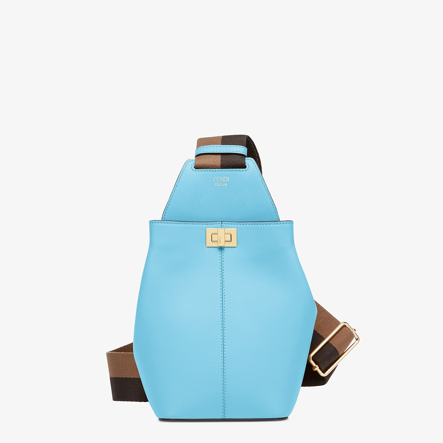 Light blue leather mini-bag - 1