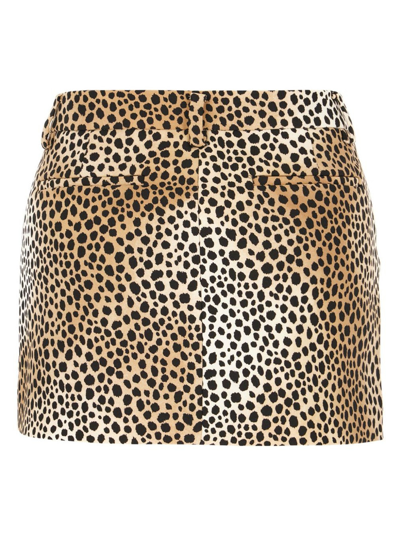 MICHAEL KORS leopard-print skirt outlook