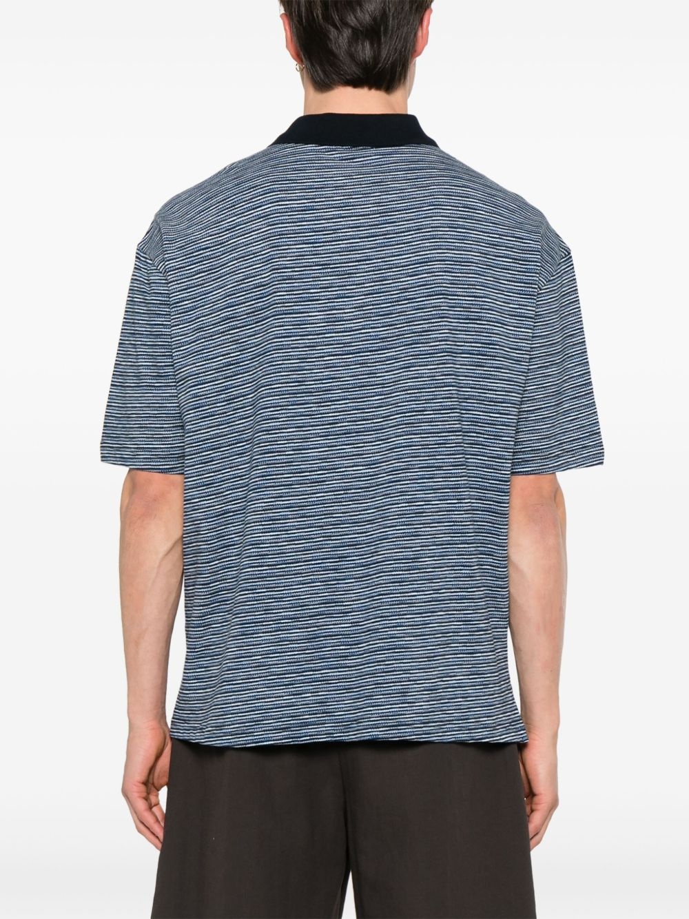 striped polo shirt - 3
