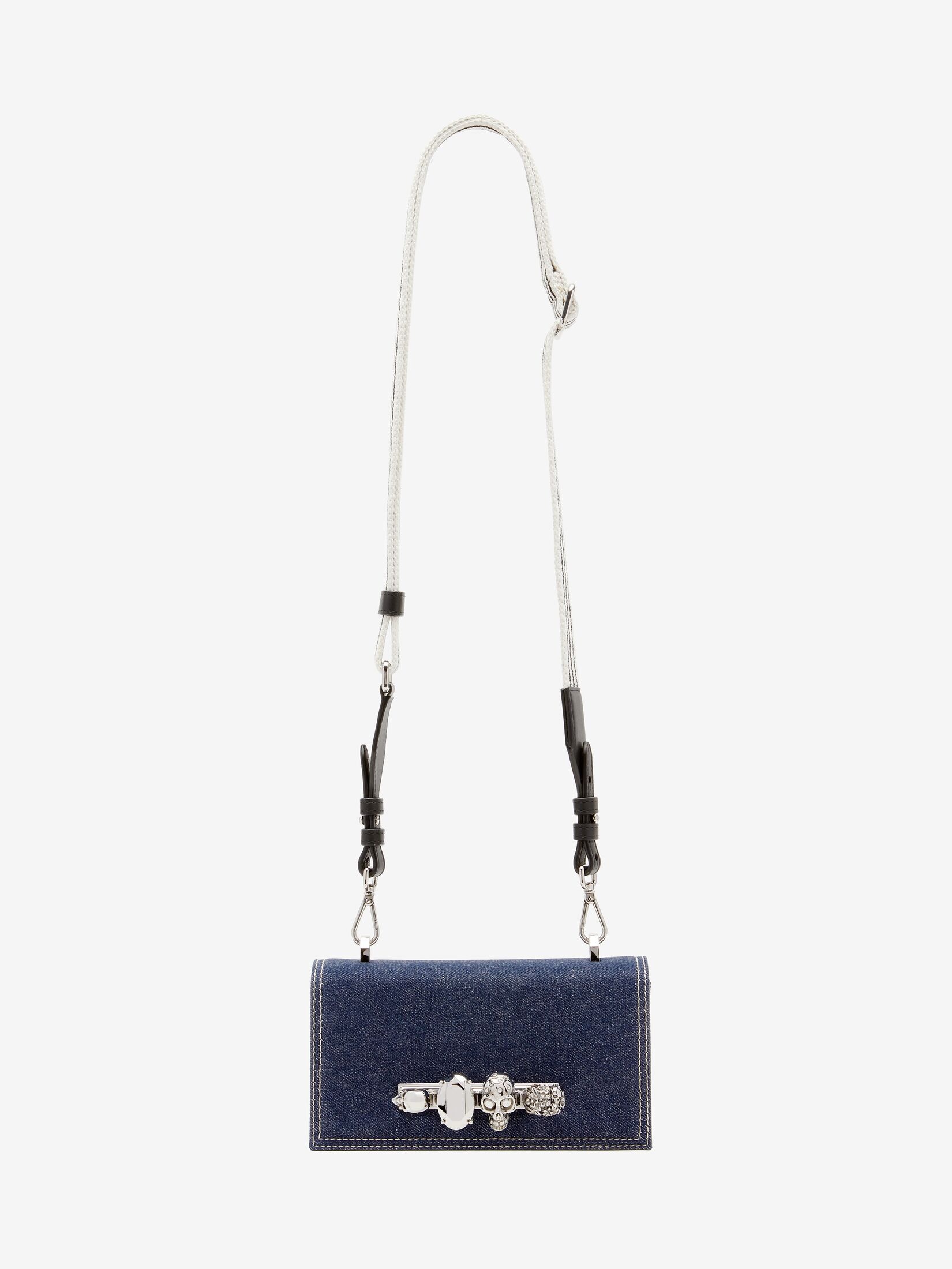 Men's The Knuckle Satchel in Denim/black - 5