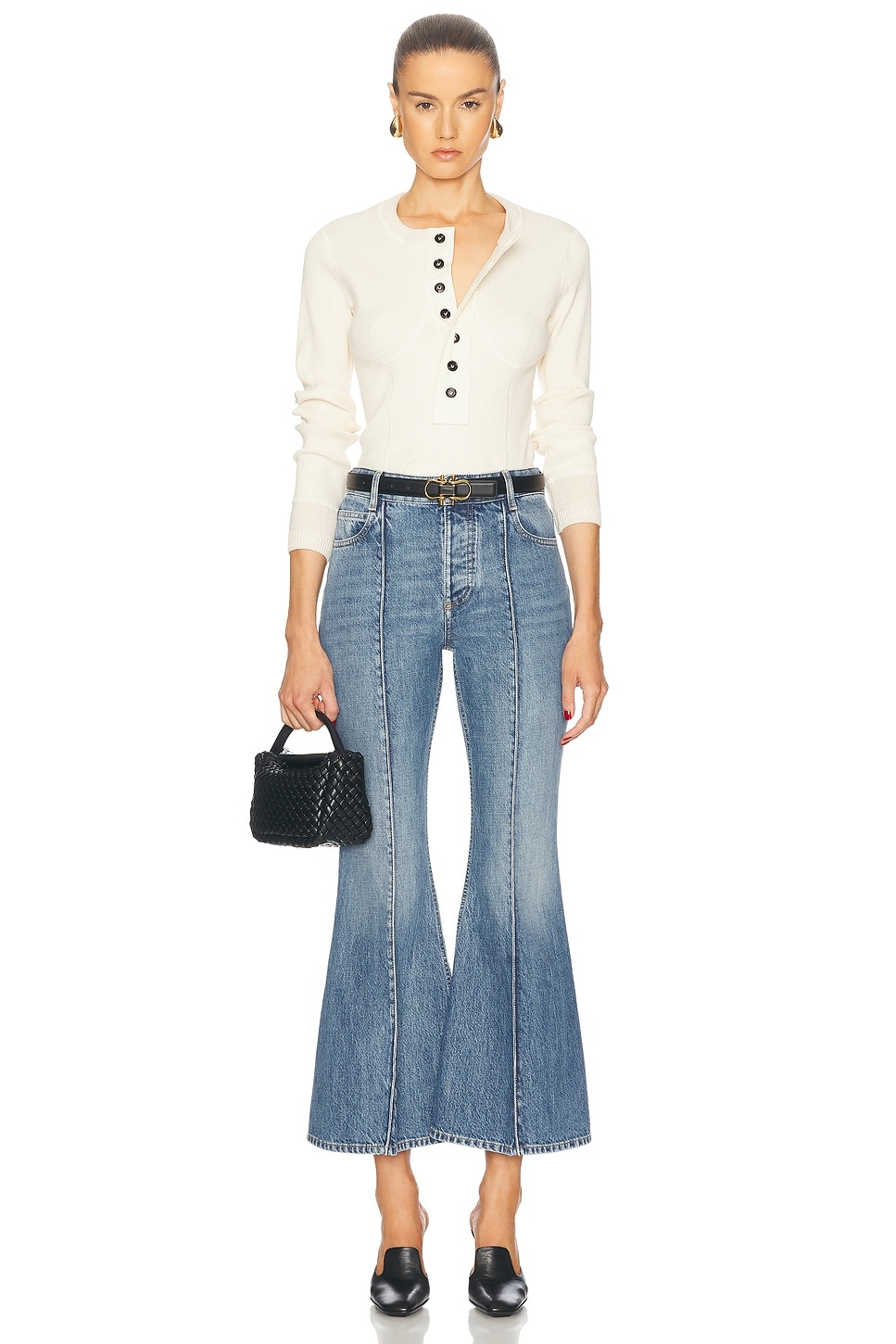Cropped Kick Flare Leg - 5