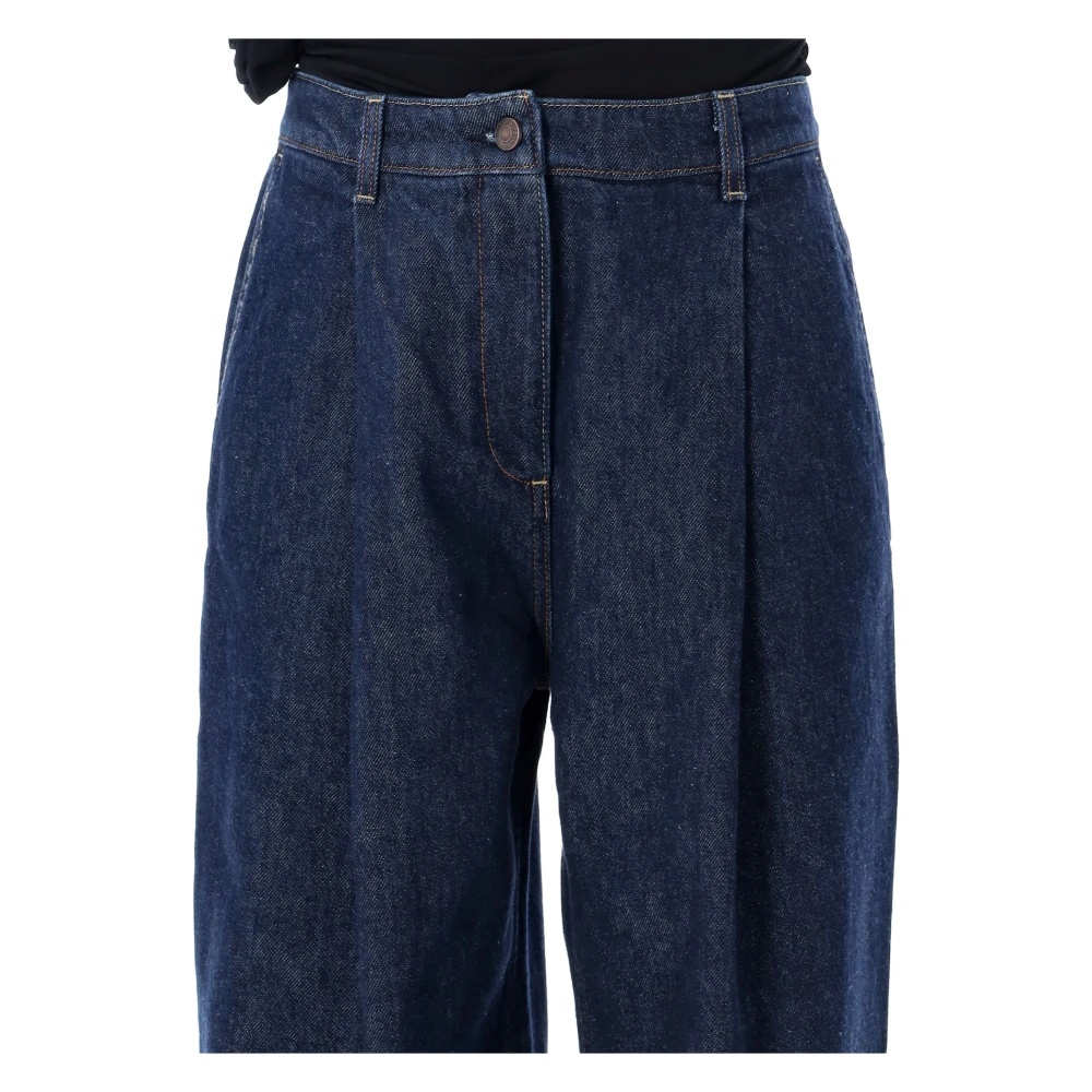 デニム・ジーパン MAGDA BUTRYM Woman Jeans Blue 130720 NAVY Totness denim pants in navy