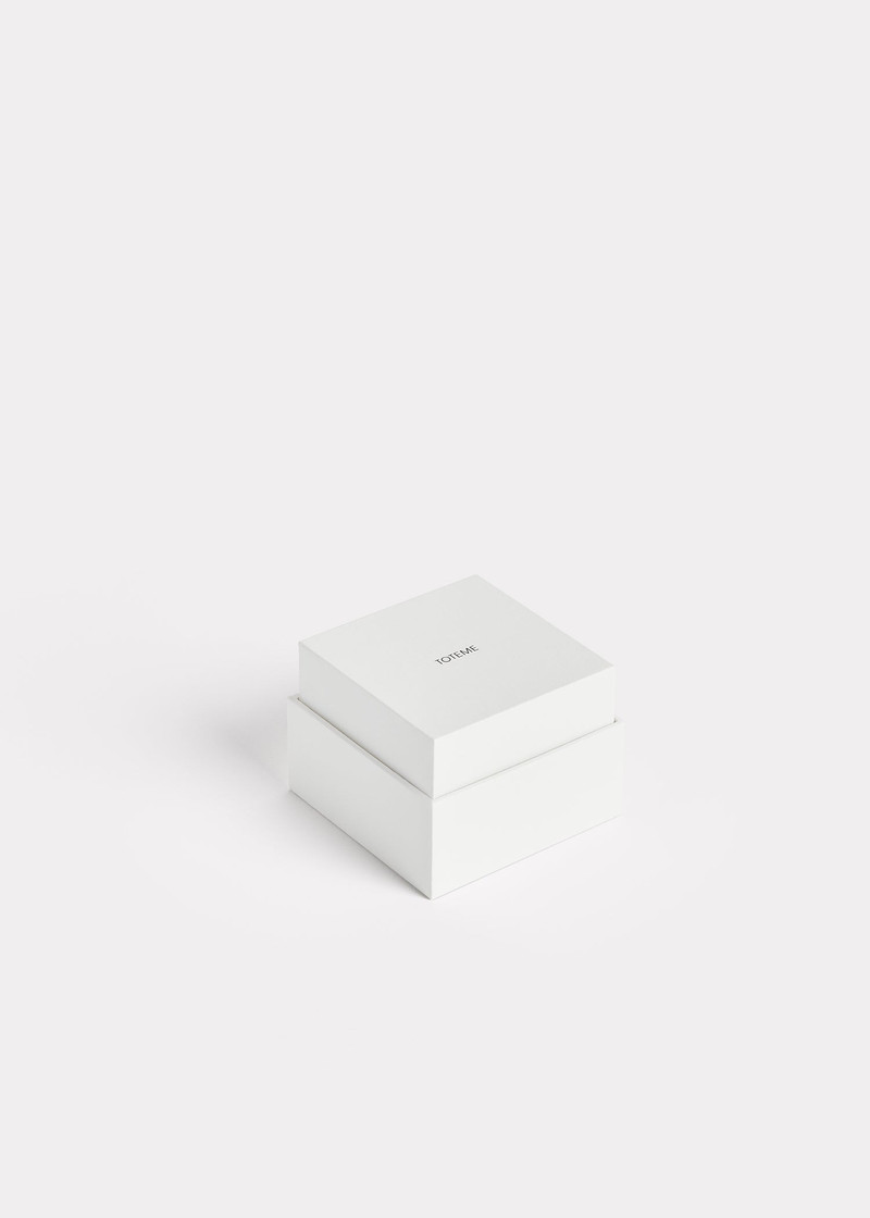 Signature pavé hoops silver 8