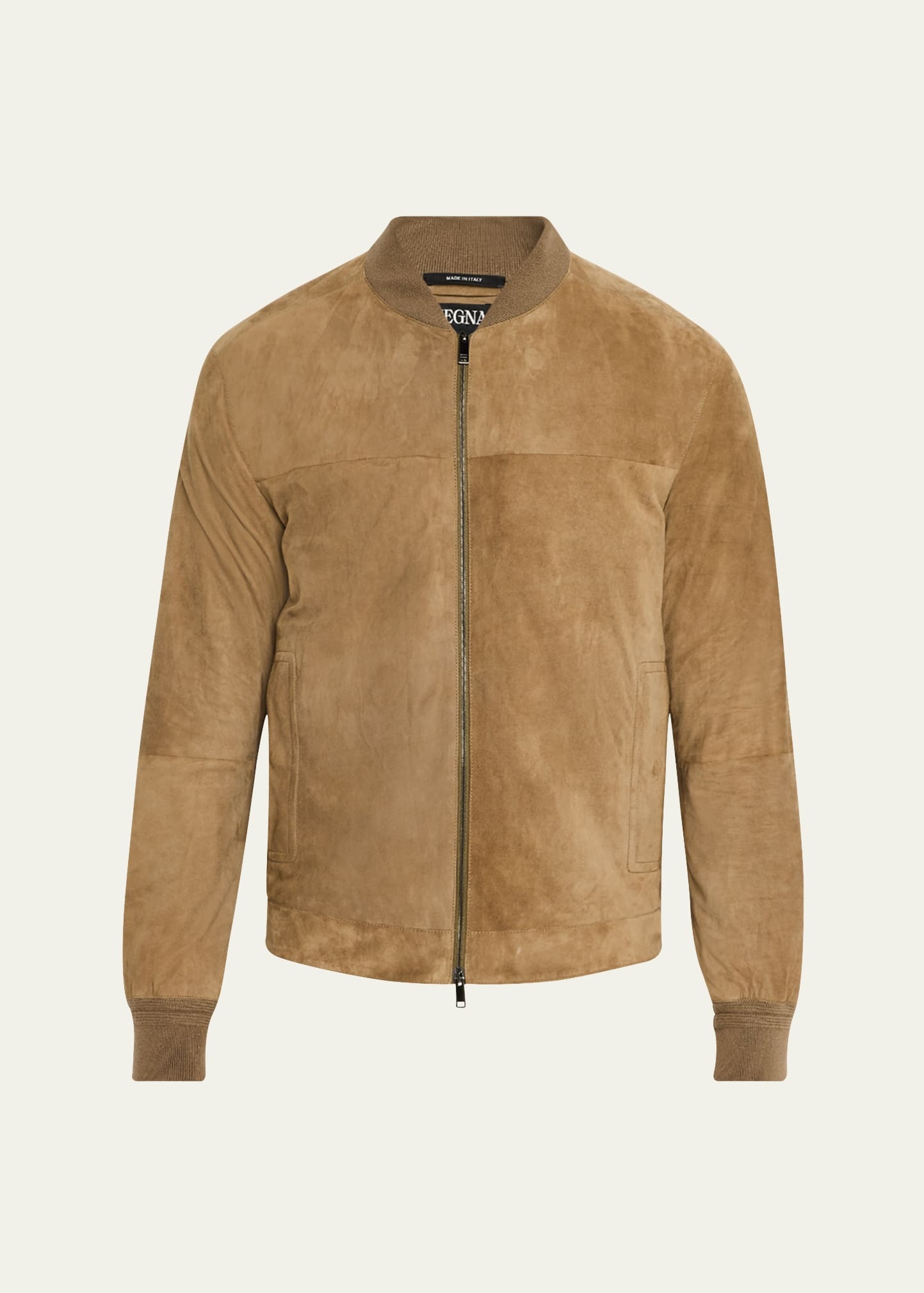 Men's Suede Full-Zip Blouson - 1