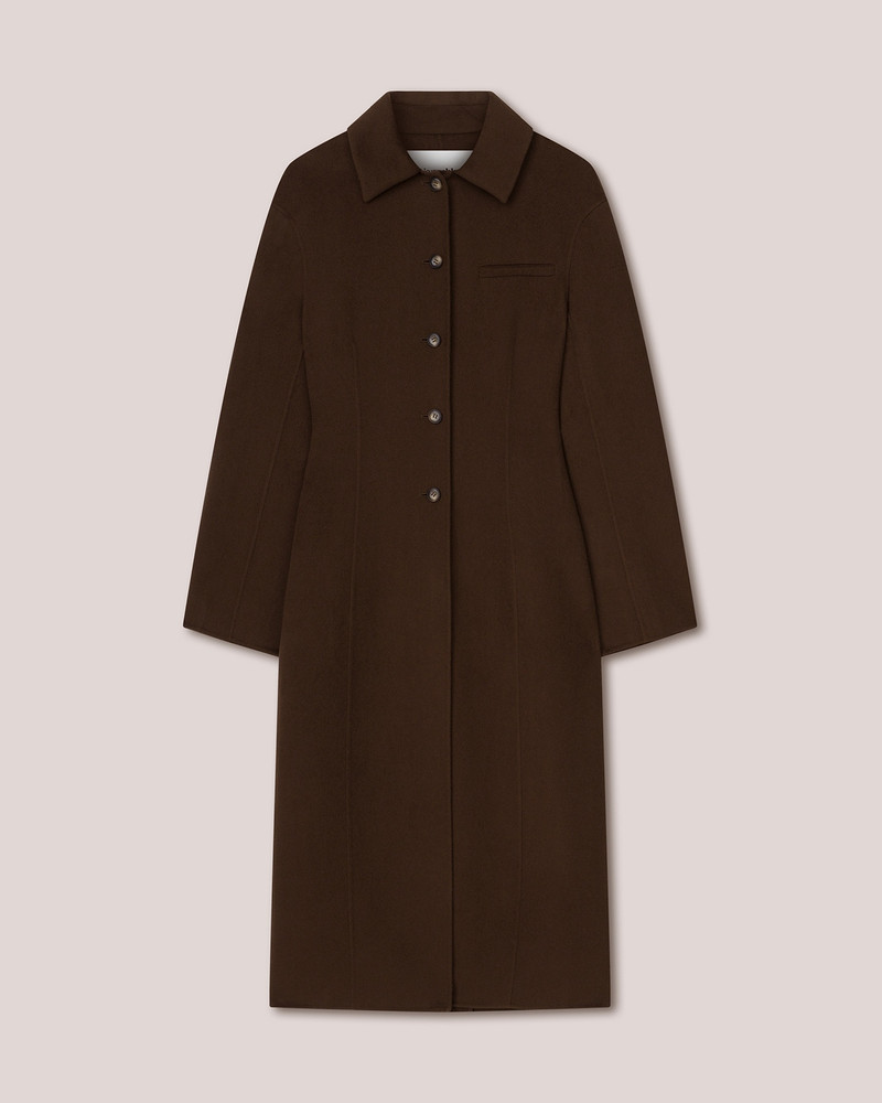 TOYA - Single breasted waisted coat - Soil 1