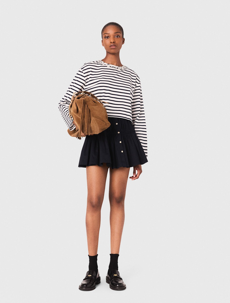 maje Striped long-sleeved T-shirt outlook