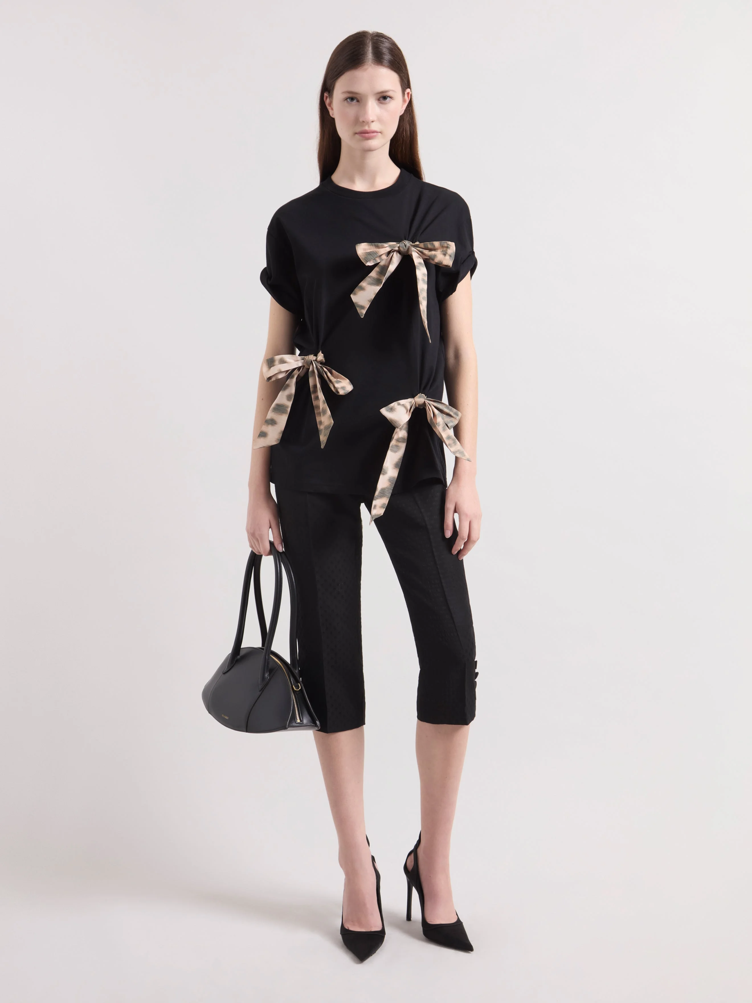 Black Bow T-Shirt - 1