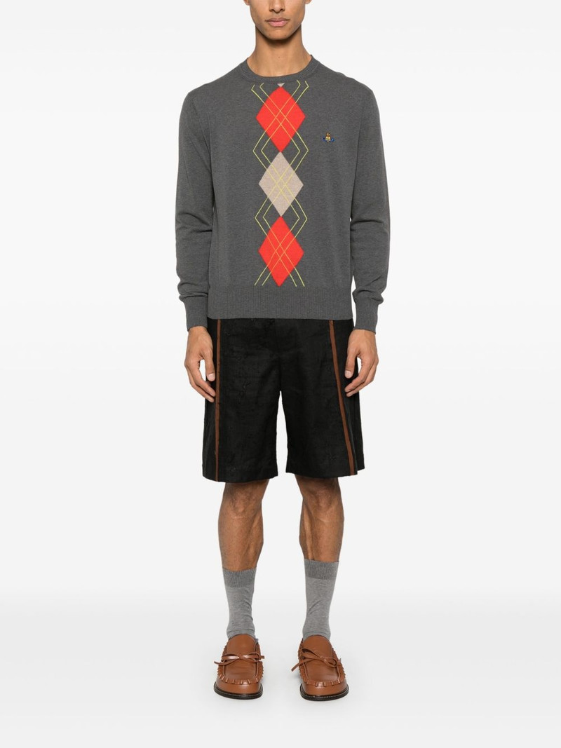 Vivienne Westwood argyle-pattern round-neck sweater outlook