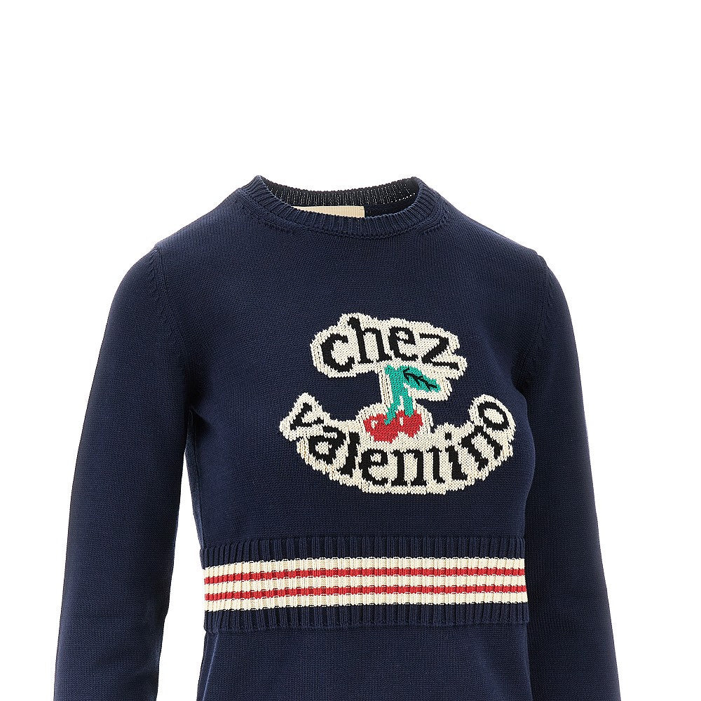 'CHEZ VALENTINO' INLAY SWEATER - 2