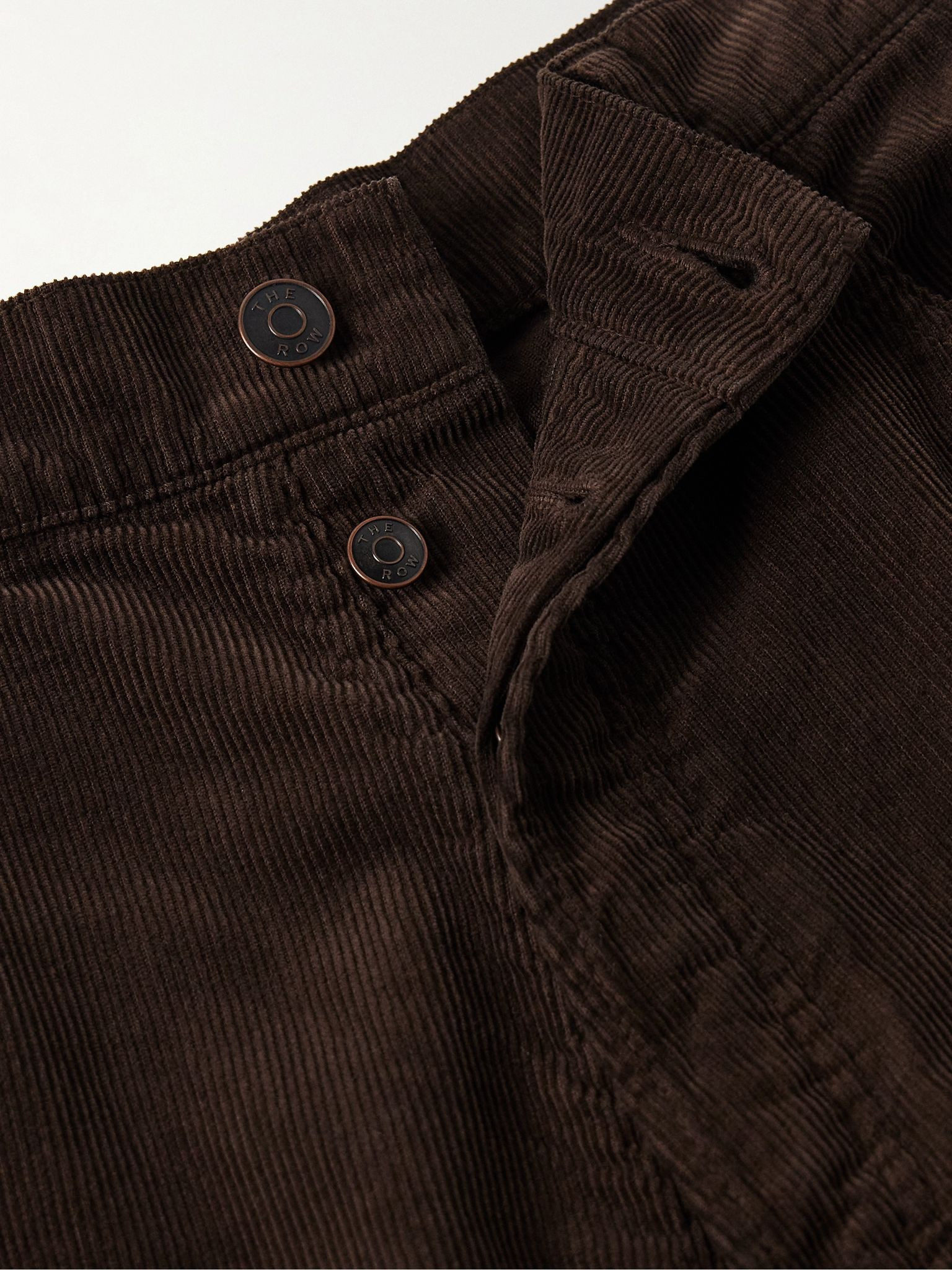 Burt Straight-Leg Cotton-Corduroy Trousers Brown - 6