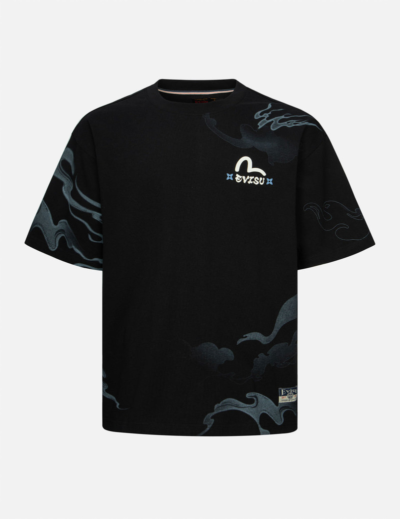 EVISU GODHEAD NINJA PRINT LOOSE FIT T-SHIRT outlook