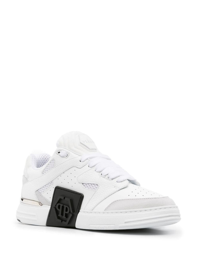 PHILIPP PLEIN Super Street leather sneakers outlook