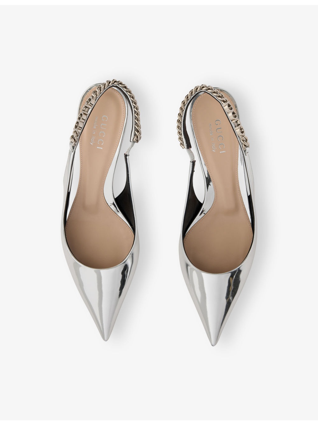 Gucci Signoria 45 Sling-Back Leather Heeled Courts - 2