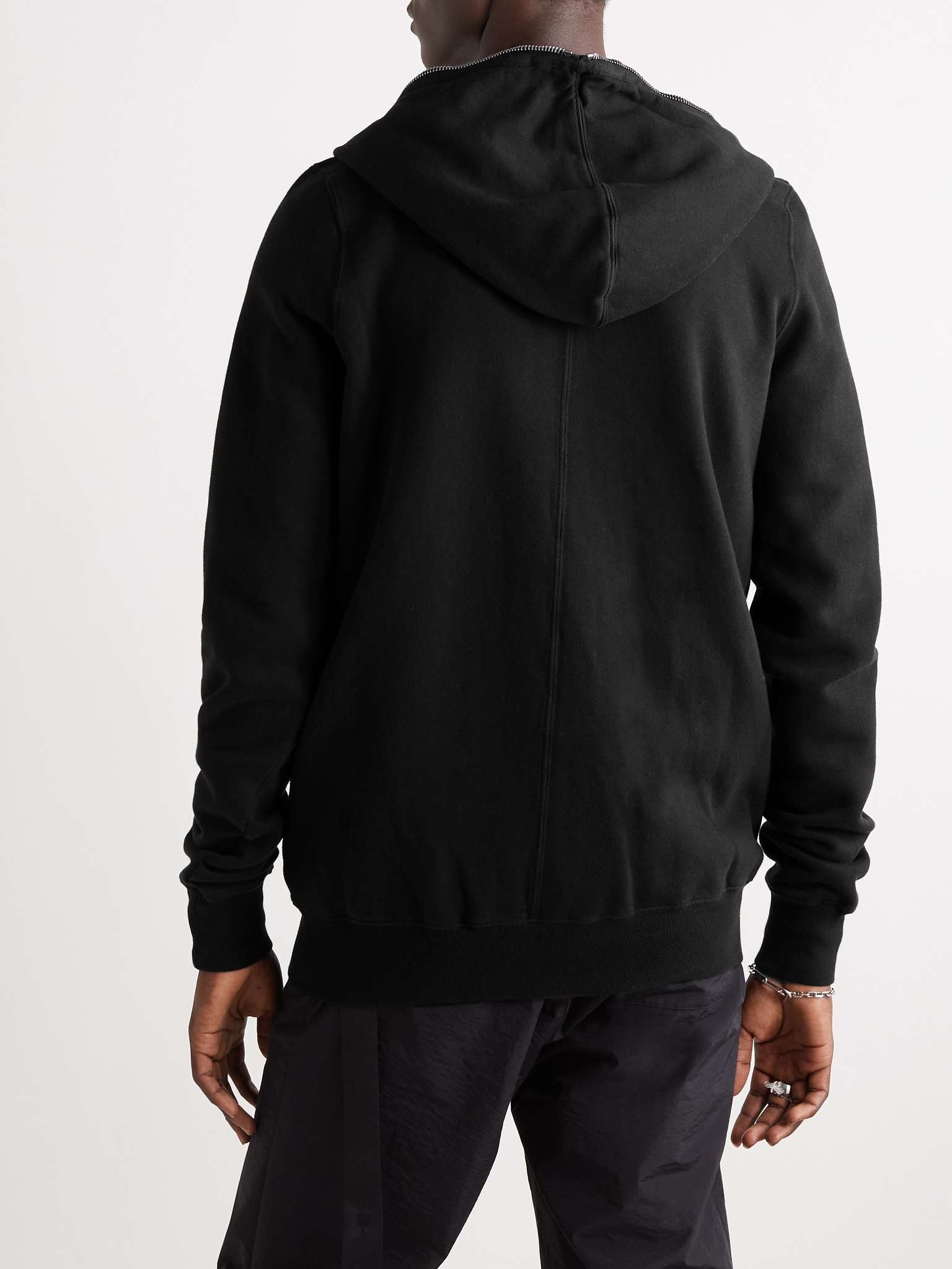 Cotton-Jersey Zip-Up Hoodie - 4