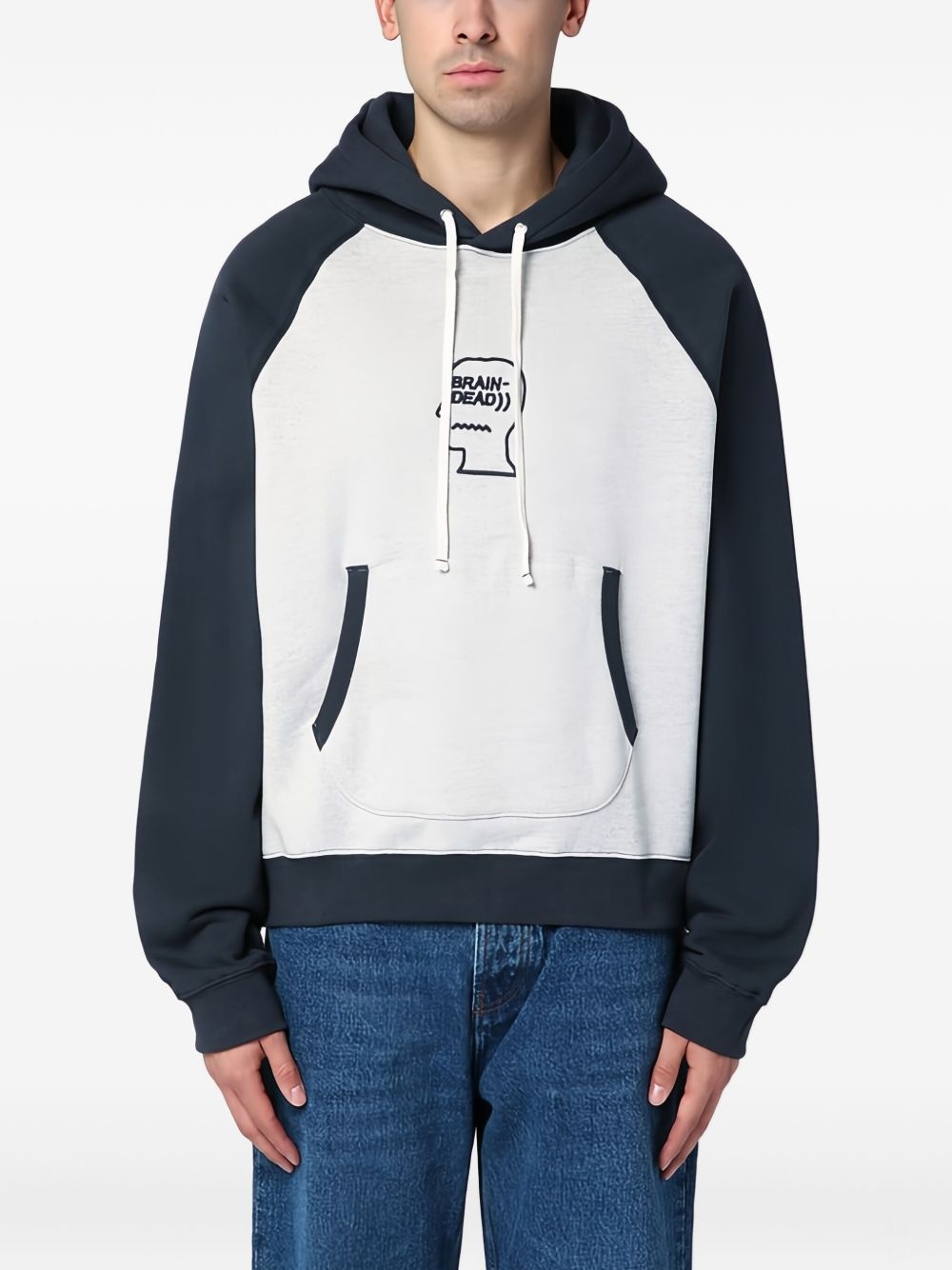 Logo Head fleece hoodie - 3