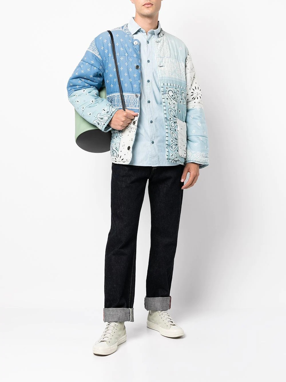 Gauze bandana-print quilted shirt - 2